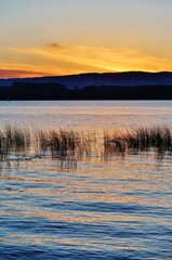 Sonnenuntergang am Murtensee, Westschweiz