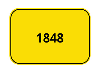 Ortseingangsschild Jahr - 1848