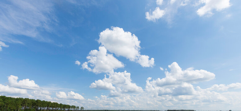 Cumulus clouds sky replacement