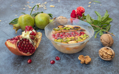 Traditional delicious Turkish dessert; Ashura (Asure)