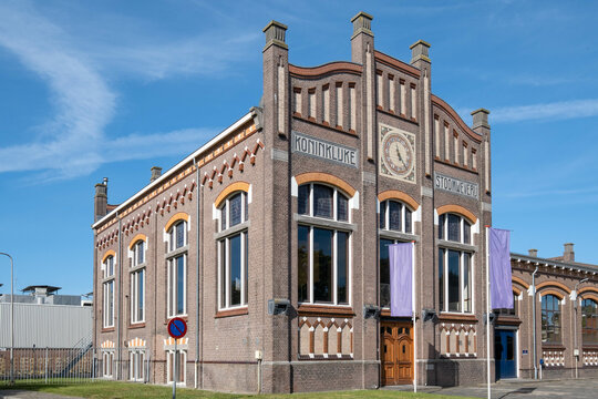 Historic building of the Koninklijke Stoomweverij Nijverdal, Overijssel province, The Netherlands