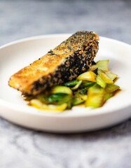 gebratener Lachs