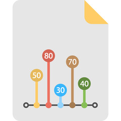 Vertical Line Infographic