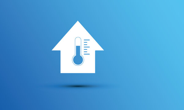 casa, climatizzazione, termometro, temperatura