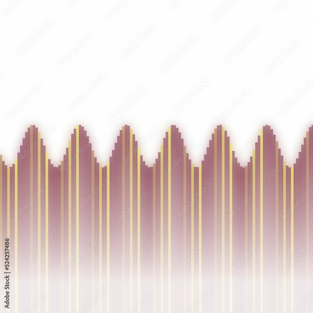 Aufkleber abstract colorful illustration of stylized sound frequency equalizer element rainbow lines and wave