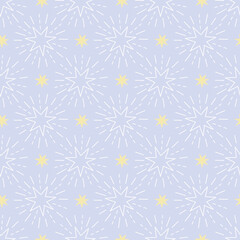 Seamless background with stars in pastel colors
