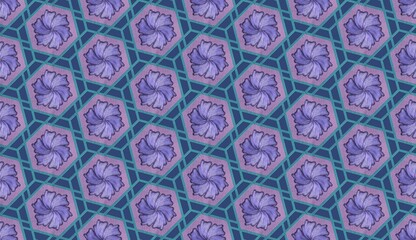 Abstract purple floral seamless ornament. vintage decorative textile  background illustration. Fashion fabric texture. Tribal floral motifs fashion style.