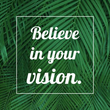 Naklejki Business motivation - believe in your vision