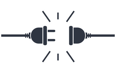 Socket plug icon. Concept of connection and power technology.