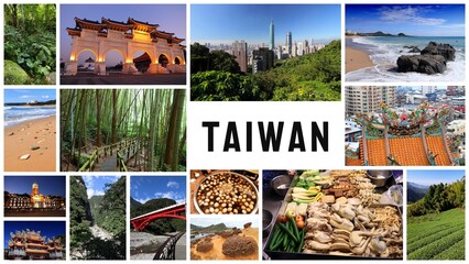Fototapeta na wymiar Taiwan photo postcard