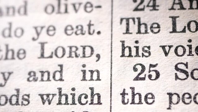 Close up of Old Holy Bible