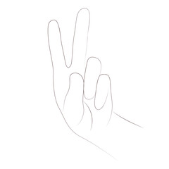 hand with finger gesture