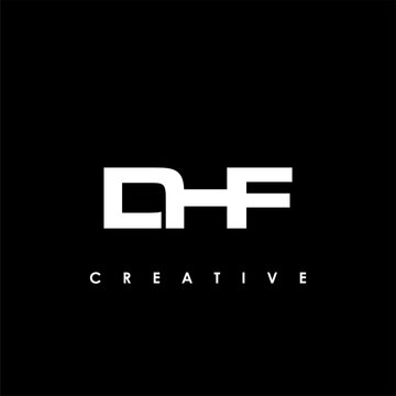 DHF Letter Initial Logo Design Template Vector Illustration