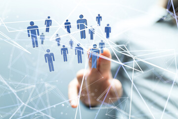 Concept of teamwork and partnership