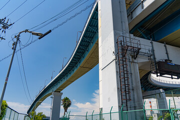 Fototapeta premium 青空と千本松大橋