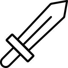 sword vector icon. sword sign on white background. sword icon for web and app.