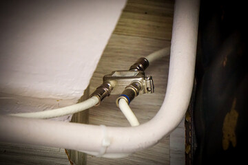 Cable tv splitter close up view at home