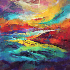 Obraz na płótnie Canvas Abstract colorful artistic background