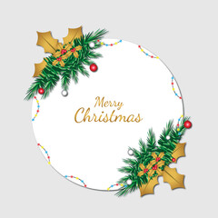 christmas greeting card illustration vector design
