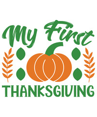 My First Thanksgiving  SVG Design