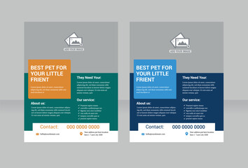 Pet Care Service Flyer Template