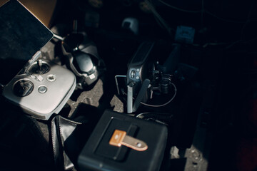 Stuff for fpv quadcopter drone for aerial photography and videography with goggles antenna remote controller