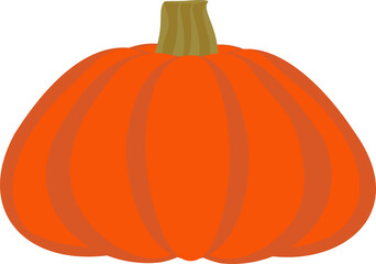 Заголовок: Pumpkin Design element Gourd illustration for Halloween and Thanksgiving Day Farm product