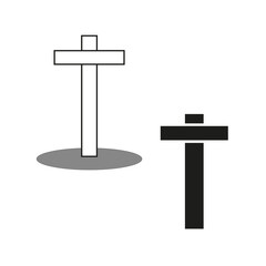 religious crosses. Cross symbol. Vector illustration. stock image. 