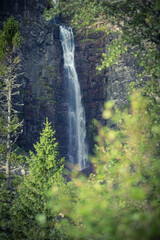Sweden's highest waterfall Njupeskär is 93 metres high with a free fall of 70 metres.The waterfall...