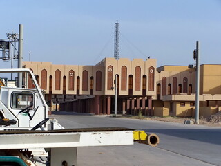 Jetway at the terminal in the international airport in Basra, Iraq, during Operation Iraqi Freedom