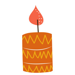 candle in doodle style isolated