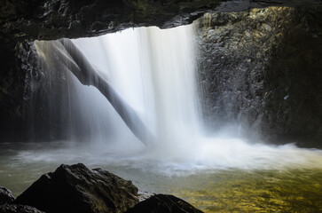 Waterfall in the cave