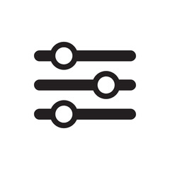 Adjustment icon. Adjustment bar icon. Interface icon. UI icon. The user interface Illustration. SVG icons.