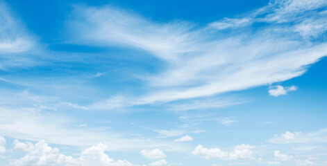 Naklejka na ściany i meble blue sky with white cloud