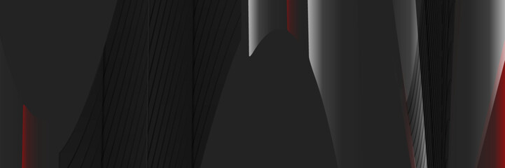 Futuristic black red and grey background vector design