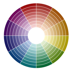 Obraz premium color palette guide