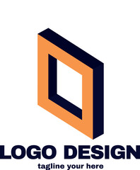 modern and simple design concept logo with simple and gradient color template logo for company vector file eps 10