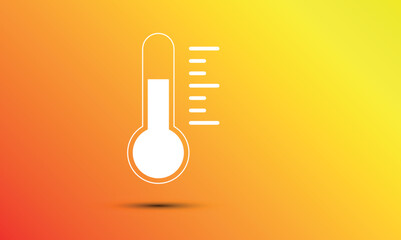 icona, termometro, temperatura, climatizzazione - obrazy, fototapety, plakaty