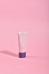 Plastic white tube for cream or lotion
