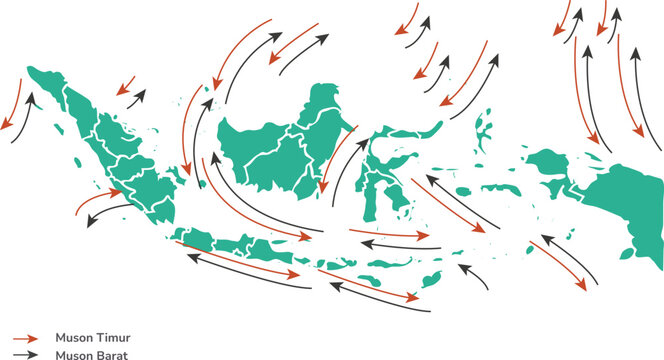 Map Indonesia Wind Geography Globe Earth Land