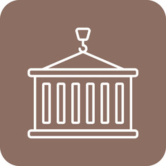 Loading Multicolor Round Corner Line Inverted Icon