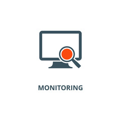 Monitoring icon vector illustration concept isolated on white background used for web and mobile