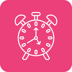 Alarm Multicolor Round Corner Line Inverted Icon