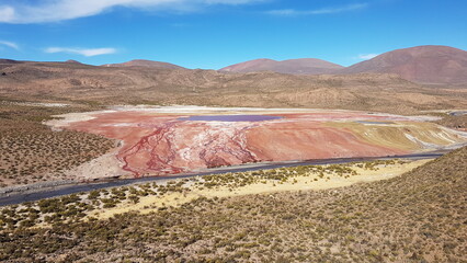 Laguna Roja (Lagune Rouge) au Chili