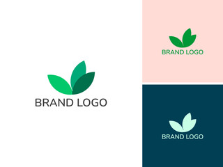 ILLUSTRATION ABSTRACT LEAF NATURE. ECO ELEMENT LOGO ICON DESIGN VECTOR FOR YOUR BRAND, BUSINESS