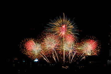 Colorful of fireworks.