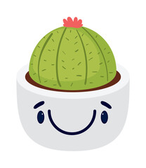 cute cactus smiling