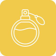Perfume Multicolor Round Corner Line Inverted Icon