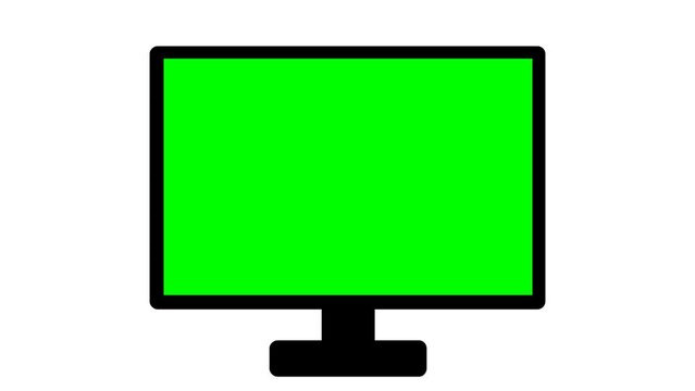 Computer screen.  Animated video.