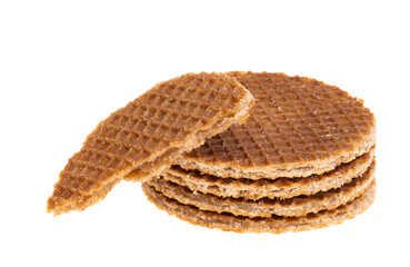 dutch waffles isolated